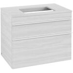 V&B Waschtischunterschrank VENTICELLO 757x606x502mm Griff white White Wood