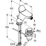 Kludi Bidet-Einhandmischer AMBA DN 15 chr