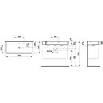 Laufen Waschtisch VAL 950x420mm m ÜL ohne Hahnloch weiß LCC