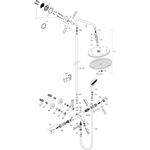HG Showerpipe CROMA SELECT 280 1JET DN 15, für Wanne chrom