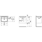 Laufen Einbauwaschtisch LAUFEN PRO A 490x360mm m ÜL 1 HL-Ausf. weiß LCC