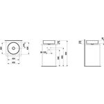 Laufen Waschtisch-Schale KARTELL 420x420x135mm o ÜL o Hahnloch weiß LCC