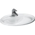 Laufen Einbauwaschtisch LAUFEN PRO B 560x440mm mit Überlauf und Hahnloch weiß