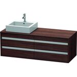 Duravit Waschtischunterbau KETHO 550x1400x496mm Be links kastanie dunkel
