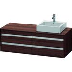 Duravit Waschtischunterbau KETHO 550x1400x496mm Be rechts kastanie dunkel