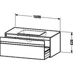 Duravit Waschtischunterbau KETHO 550x1000x426mm weiß hochglanz