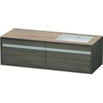 Duravit Waschtischunterbau KETHO 550x1400x426mm WT rechts pine terra