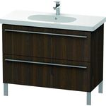 Duravit Waschtischunterbau X-LARGE 1000x470x668mm nussbaum gebürstet