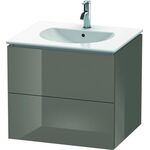 Duravit Waschtischunterbau L-CUBE 514x620x550mm flannel grey hochglanz