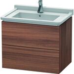 Duravit Waschtischunterbau L-CUBE 469x670x558mm nussbaum natur