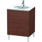 Duravit Waschtischunterbau L-CUBE 514x620x704mm amerikanisch nussbaum