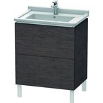 Duravit Waschtischunterbau L-CUBE 469x670x712mm eiche dunkel gebürstet