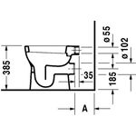 Duravit Stand-WC D-CODE fl 350x480mm Ab wa HygieneGlaze weiß