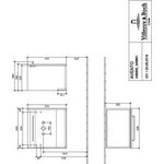 V&B Waschtischunterschrank AVENTO 530x514x352mm Ans li Crystal White