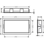 HG Wandnische XtraStoris Original mit Rahmen 300x600x100mm mattweiß