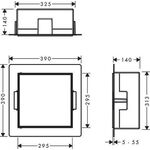 HG Wandnische XtraStoris Rock m befliesb. Tür 300x300x140mm ES optic