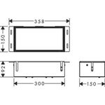 HG Wandnische XtraStoris Safe 150x300x100mm m befl Tür u Abspv ES geb