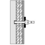 Hewi Befestigungsmaterial 801/085 Rückenstütz 1-s Leichtbau m mit Stahlpl.
