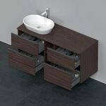 Duravit Waschtischunterbau D-NEO 644x1400x550mm 4 Schubk Be li Kast. dkl