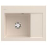 V&B Spüle SUBWAY 45 COMPACT 650x510mm Be li Handbet. ivory