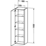 Duravit Hochschrank DURASTYLE 360x400x1400mm Ans li Ei na / weiß matt