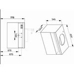 Keuco Waschtischunterbau STAGELINE 800x550x490mm vulkanit