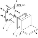 Ablage SHOWERCOLLECTION AXOR STARCK UP Ablage 12x12 stainless steel optic