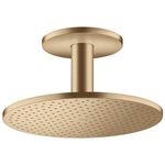 Kopfbrause 300 2jet AXOR Deckenmontage brushed bronze