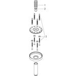 Deckenanschluss AXOR SHOWERSOLUTIONS 300mm brushed black chrome