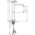 Einhebel-Waschtischmischer 260 AXOR ONE ohne Ablaufgarnitur brushed brass