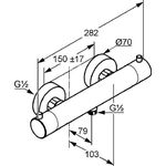 Kludi Waschtischarmatur ZENTA elektrisch, mit Netzteil, 1,9 l/m chrom
