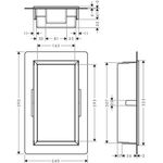 Wandnische XtraStoris Original mit Rahmen 300x150x70mm betongrau
