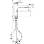 Einhebel-Küchenmischer Zesis M33 ComfortZone 160, 2 jets mattschwarz