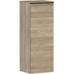 HG Halbhochschrank Xelu Q 1065x400x370mm Ei na Griff mattschwarz
