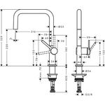 Einhebel-Küchenmischer Talis M54 ComfortZone 220, Eco, 1 jet chrom