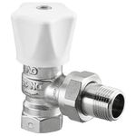 OV Handregulierventil Baureihe HRV PN 10, weiß, Eck, DN 20, 3/4Zoll