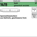 Spannschlossmutter DIN 1478 geschlossen SP M12 Stahl 3.6 galv.verz. 1St.