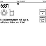 Sechskantmutter DIN 6331 Bund M42 SW 65 10 1 Stück