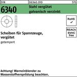 Scheibe DIN 6340 15x 40x 5 Stahl vergütet galv.verz. 100 Stück - VPE: 100