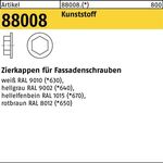 Zierkappe R 88008 F. SW 3/8 Ku. weiß 200 Stück - VPE: 200