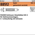 Hohlraumdübel R 88512 HM 4x 32 S Stahl galv.verz. 50 Stück FISCHER - VPE: 50