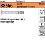 Nagelanker R 88546 FNA I 6x30/120 Stahl galv.verz. 50 Stück FISCHER - VPE: 50
