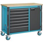 Wkz.wagen 179NW-7 B1150xT600xH964mm 450kg 7 Schubl.unbestückt Stahlbl.HAZET