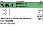 Unterlegscheibe DIN 7989-1 33/36x 60x8 Stahl 100HV feuerverz. 50 Stück - VPE: 50