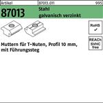 T-Nutenmutter R 87013 Führungssteg 10mm M6 Stahl galv.verz. 250Stück - VPE: 250