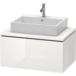 Duravit Waschtischunterbau L-CUBE 820x547mm 1 Ausz. we hgl La ES NB mitte