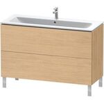 Duravit Waschtischunterbau L-CUBE 1220x481mm 2 Au we hgl La ES NB mitte