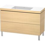 Duravit Waschtischset L-CUBE 1200x480mm 2 Au o HL we hgl ES Ah mitte