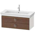Duravit Waschtischunterbau WHITE TULIP 984x410mm 2 Schubk we hgl ES Eiche mitte