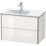 Duravit Waschtischunterbau XSQUARE 810x560x478mm 2 Schubk we hgl ES NB Mi.